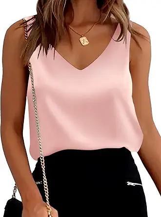 Brand: Mawor Mawor Satin Tank Tops for Women Loose Fit Sleeveless V Neck Cami Camisole Blouses Shirt Top