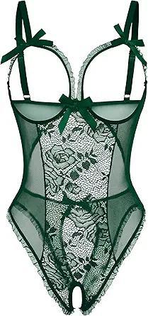 Visit the Avidlove Store Avidlove Women One Piece Lingerie Sexy Lace Babydoll Mini Bodysuit