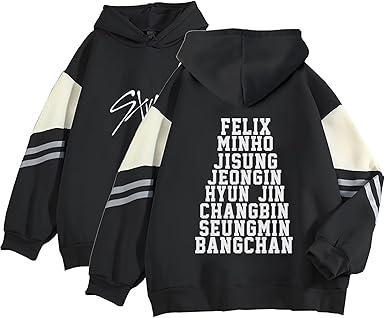 Visit the JUNG KOOK Store JUNG KOOK SKZ Hoodie Felix Hyunjin Bangchan New Album Star Concert Sweater Support Sweatshirt Shirt Skz Merch for Women