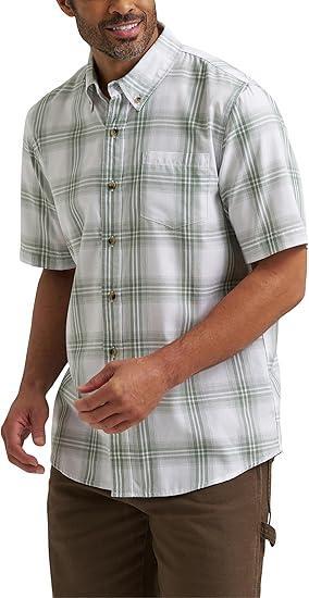 Visit the Wrangler Authentics Store Wrangler Authentics Men's Short Sleeve Classic Plaid Shirt