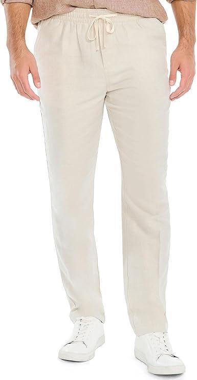 isit the Nautica Store Nautica Men's Nautica Classic Fit Linen Drawstring Pant
