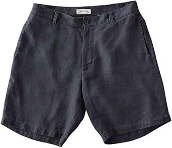 Visit the Madda Fella Store Madda Fella Men's Linen Shorts, 100% Irish Linen, Vintage Washed, Flat Front Design for Beach, Resort & Tropical, Casual Wear