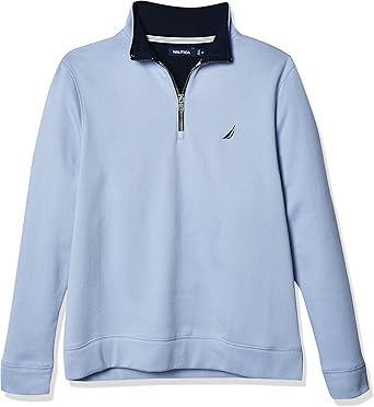 Visit the Nautica Store Nautica Men's Solid 1/4 Zip Fleece Sweatshirt