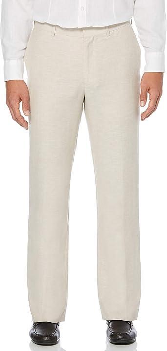 Visit the Cubavera Store Cubavera Men's Flat Front Linen Blend Dress Pant (Waist Size 30 - 54 Big & Tall)