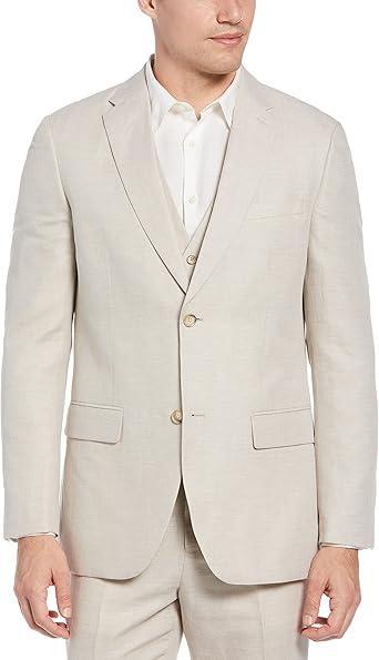 Visit the Perry Ellis Store Perry Ellis Men's Linen-Blend Chest Pocket Suit Jacket (Available in Big & Tall)