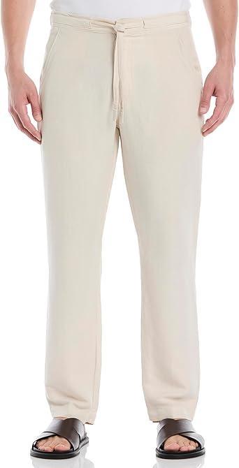 Visit the Cubavera Store Cubavera Men's Linen-Blend Lightweight Pants with Drawstring (Size Small - 5X Big & Tall)