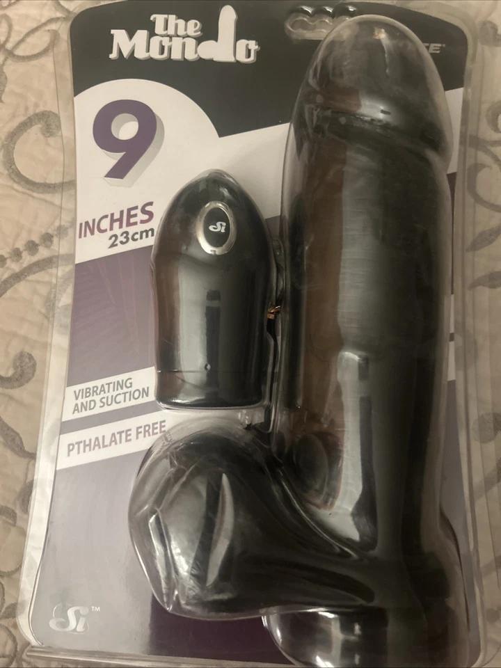 THE MONDO 9 inch Dong Dildo Sex Toy Vibrate with Suction By Ignite Big and Thick
